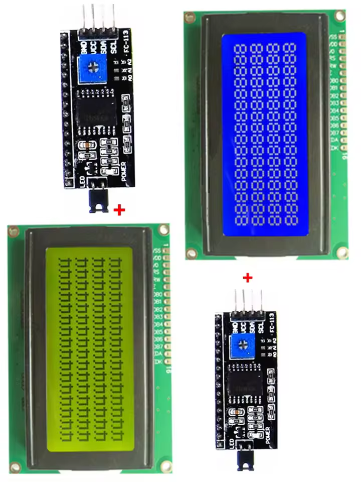 LCD 16x4 I2C HD44780 5V