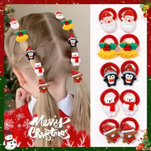 10 Elásticos de Cabelo Natalinos para Meninas Thumbnail 2