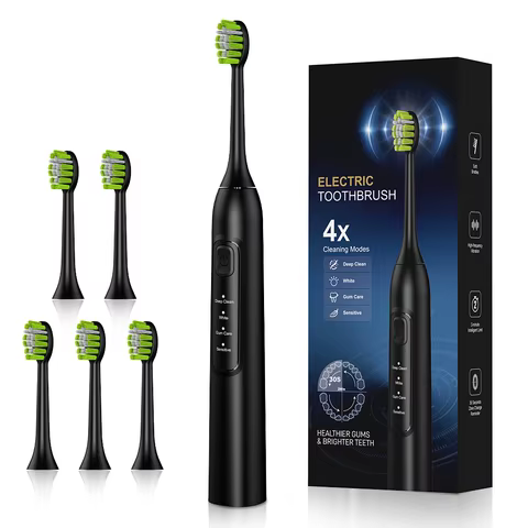 Escova Elétrica Sônica 6 Cabeças