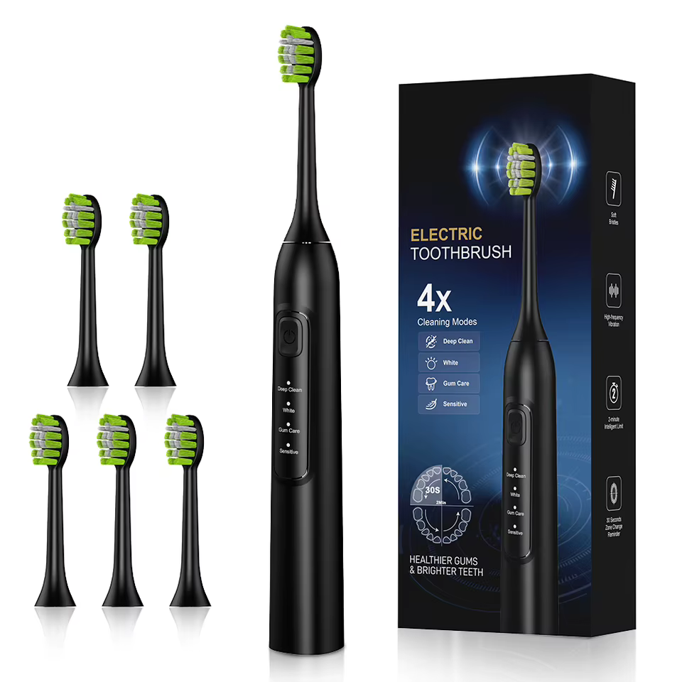 Escova Elétrica Sônica 6 Cabeças