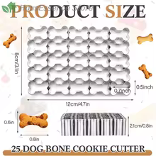 Cortador de Biscoitos Osso de Cachorro Aço Inoxidável Thumbnail 6