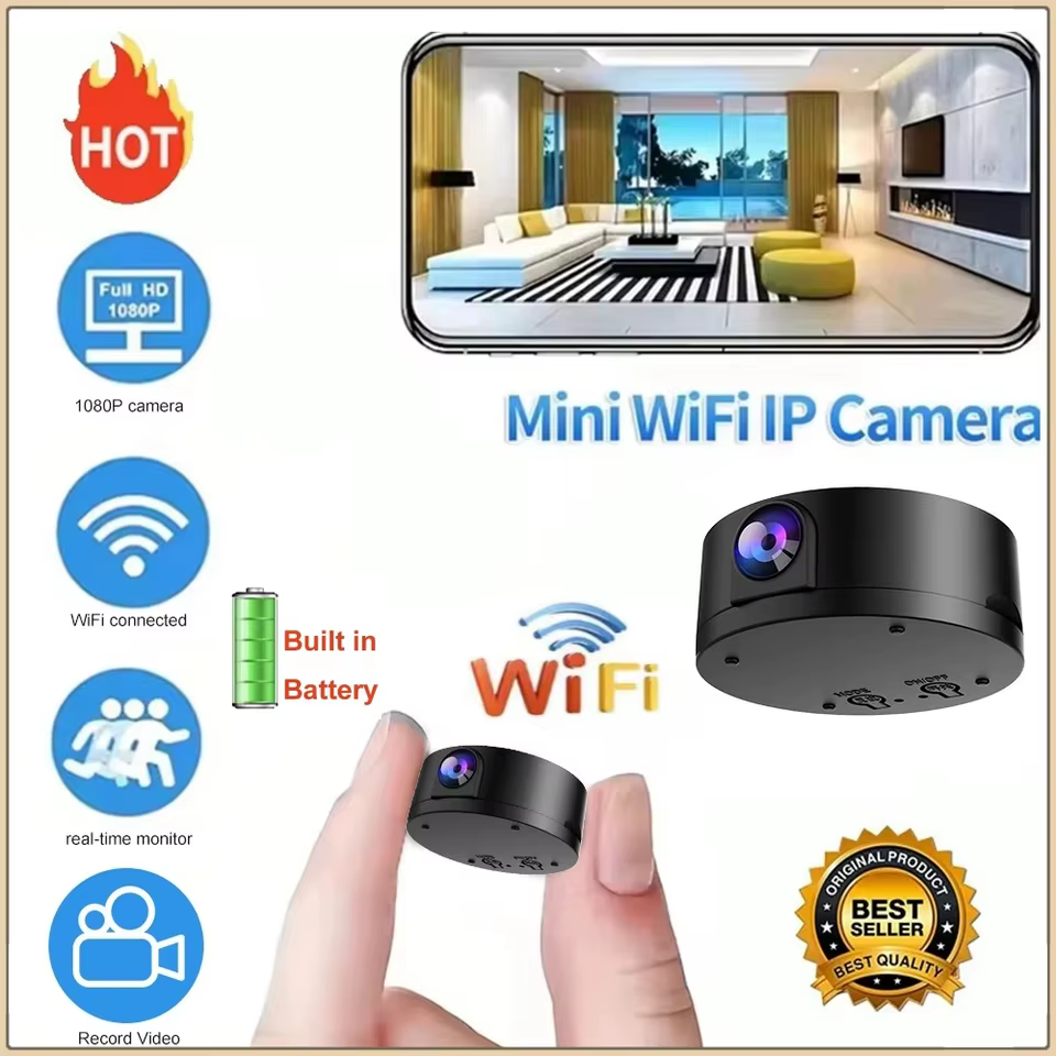 Câmera Wi-Fi HD 1080P Monitor de Bebê