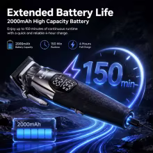Máquina de Corte de Cabelo Profissional Kemei KM-1387 Thumbnail 5