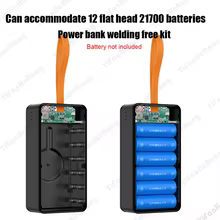 Caixa de Bateria 21700 12pcs Power Bank Thumbnail 2