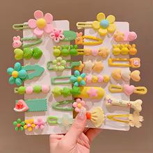 Kit 14 Presilhas Cabelo Meninas Laço Flor Thumbnail 3