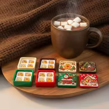 Caixa de Biscoito de Gengibre Natal Resina 3D Thumbnail 3