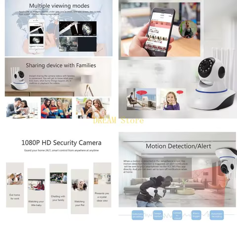 Câmera Dome WiFi 720p OOTDTY