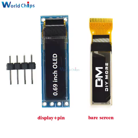 Módulo OLED 0.69" Branco I2C
