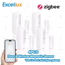 Sensor Zigbee Porta Janela 4 Pçs Thumbnail 1