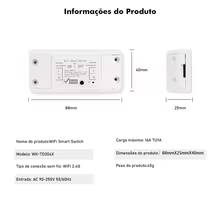 Interruptor Inteligente WiFi 16A TUYA Thumbnail 5