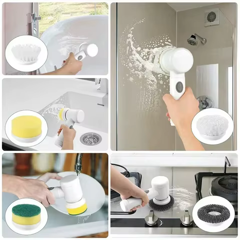 Escova Elétrica 5 em 1 Rotativa