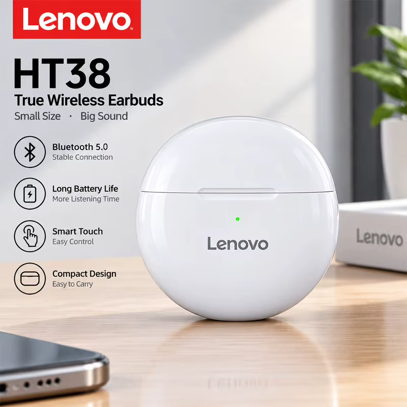 Lenovo HT38 TWS Esportivos