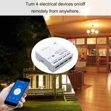 Relé Inteligente 4 Canais WiFi Tuya Thumbnail 4