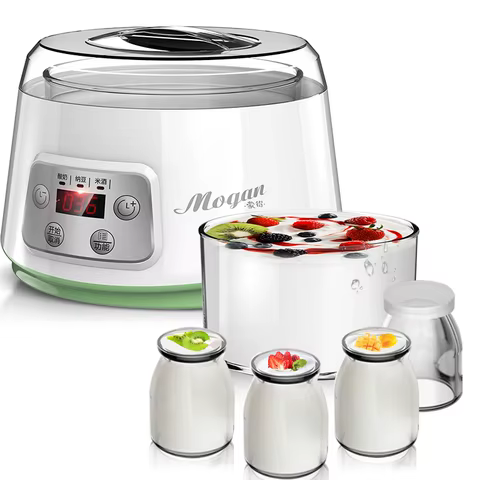 Máquina de Iogurte 3 em 1 com Vidro
