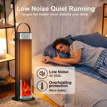 Aquecedor Elétrico Portátil 2000W com Lareira Thumbnail 6