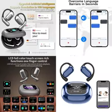 Fones Tradutores de Idiomas OWS BT 5.4 Thumbnail 1