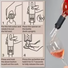 Abridor de Vinho Elétrico Recarregável Thumbnail 5