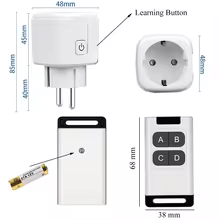 Tomada Inteligente WiFi Tuya com Controle Remoto e Monitor de Energia Thumbnail 5