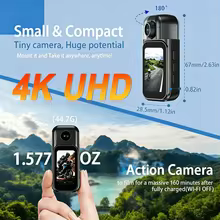 Câmera de Ação Mini 4K Thumbnail 3