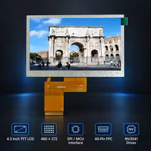Display LCD TFT 4.3" 480x272 SPI Thumbnail 1