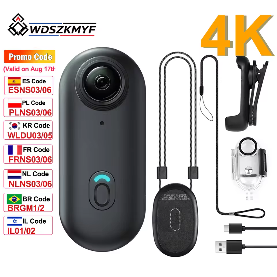 Mini Câmera de Ação 4K WiFi