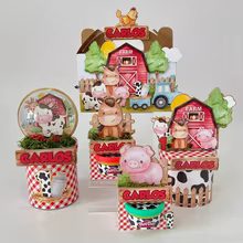 Toppers de Animais da Fazenda - Kit de Decoração Thumbnail 6