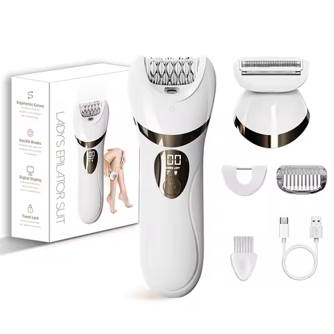 Epilador Feminino LED 2 em 1