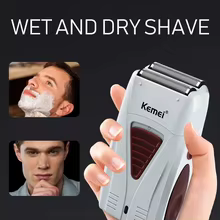 Barbeador Kemei KM-3382 Recarregável Thumbnail 5