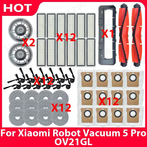 Kit Peças Xiaomi Robot Vacuum 5 Pro