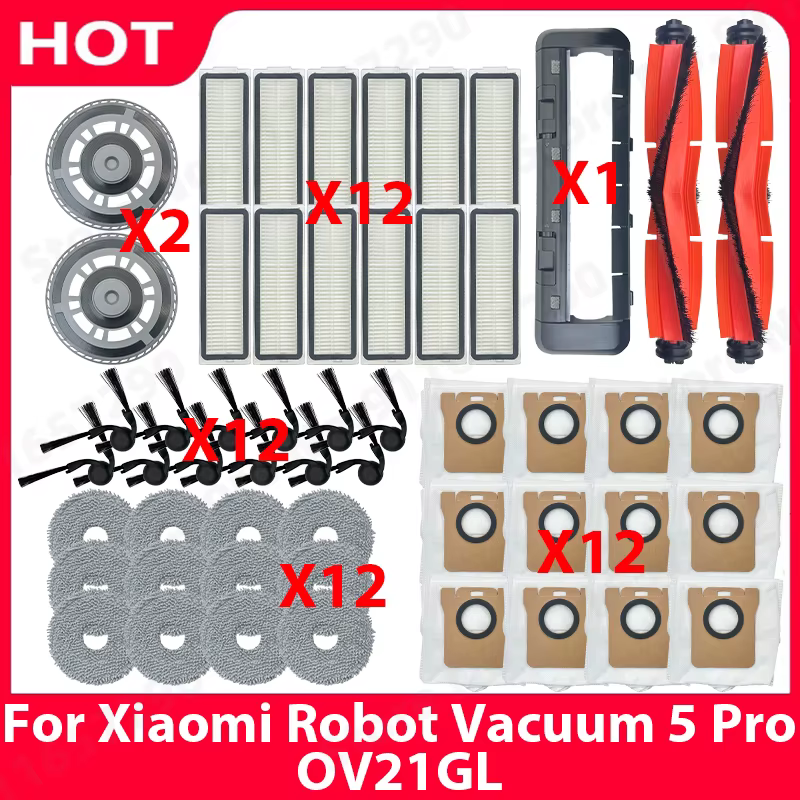 Kit Peças Xiaomi Robot Vacuum 5 Pro