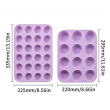 Molde de Silicone para Cupcakes e Bolos - 24 Cavidades Thumbnail 1