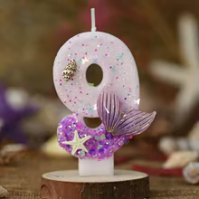 Vela Sereia Glitter Roxo Thumbnail 6