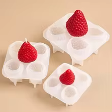 Molde Silicone Morango 3D Thumbnail 1