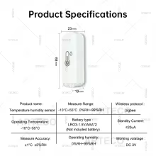 Sensor Zigbee Temperatura e Umidade Thumbnail 6