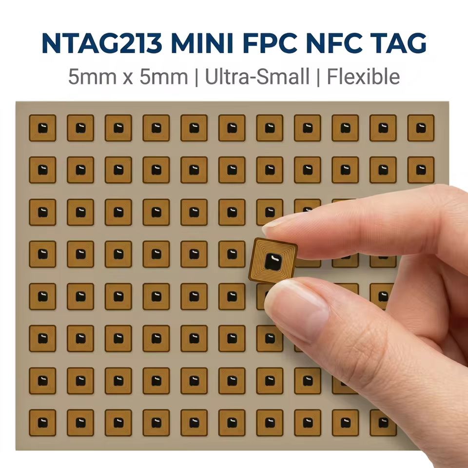 Etiqueta NFC Micro FPC 5x5mm NTAG213