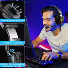 Fone Gamer Ammtoo com Cancelamento de Ruído Thumbnail 4