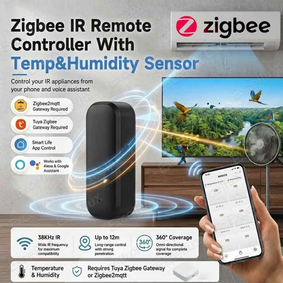Controle Zigbee IR Universal com Sensor