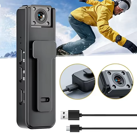 Câmera Corporal 1080P com Visão Noturna