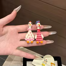 Presilhas de Cabelo Pato 3D Thumbnail 5