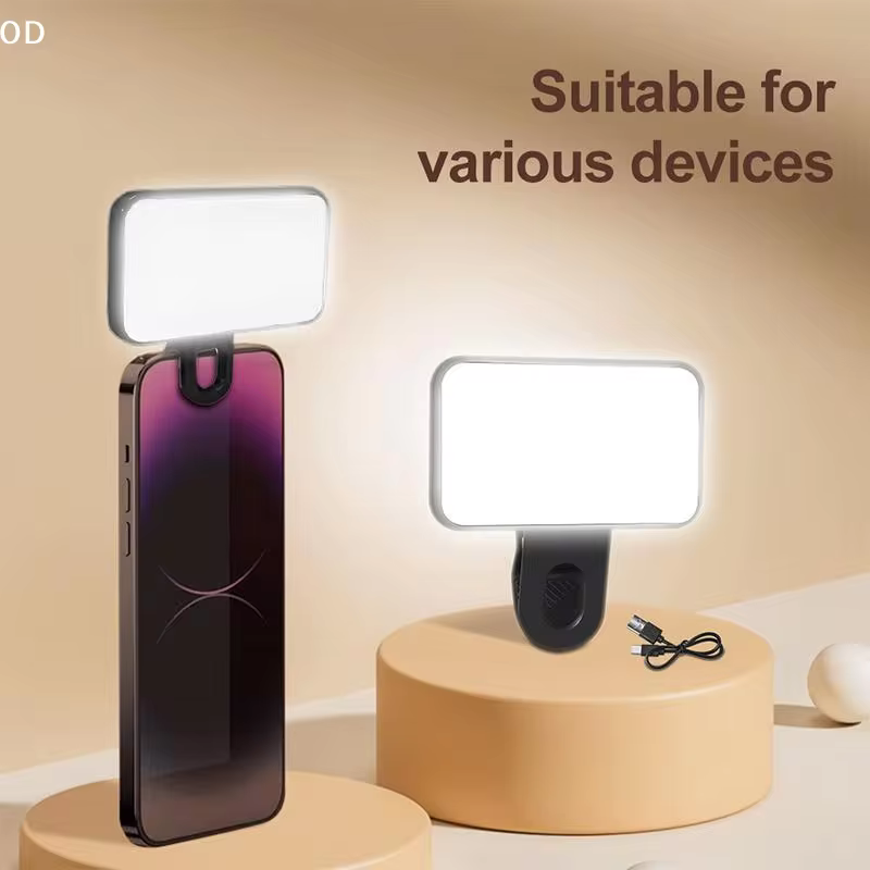 Luz de Selfie Recarregável