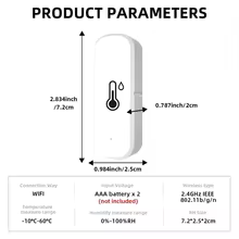 Sensor WiFi Temperatura e Umidade Tuya Thumbnail 6