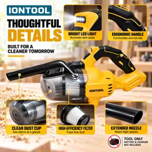 Aspirador Portátil Sem Fio IONTOOL 120W Thumbnail 6
