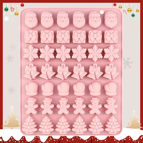 Molde de Silicone de Natal para Chocolate