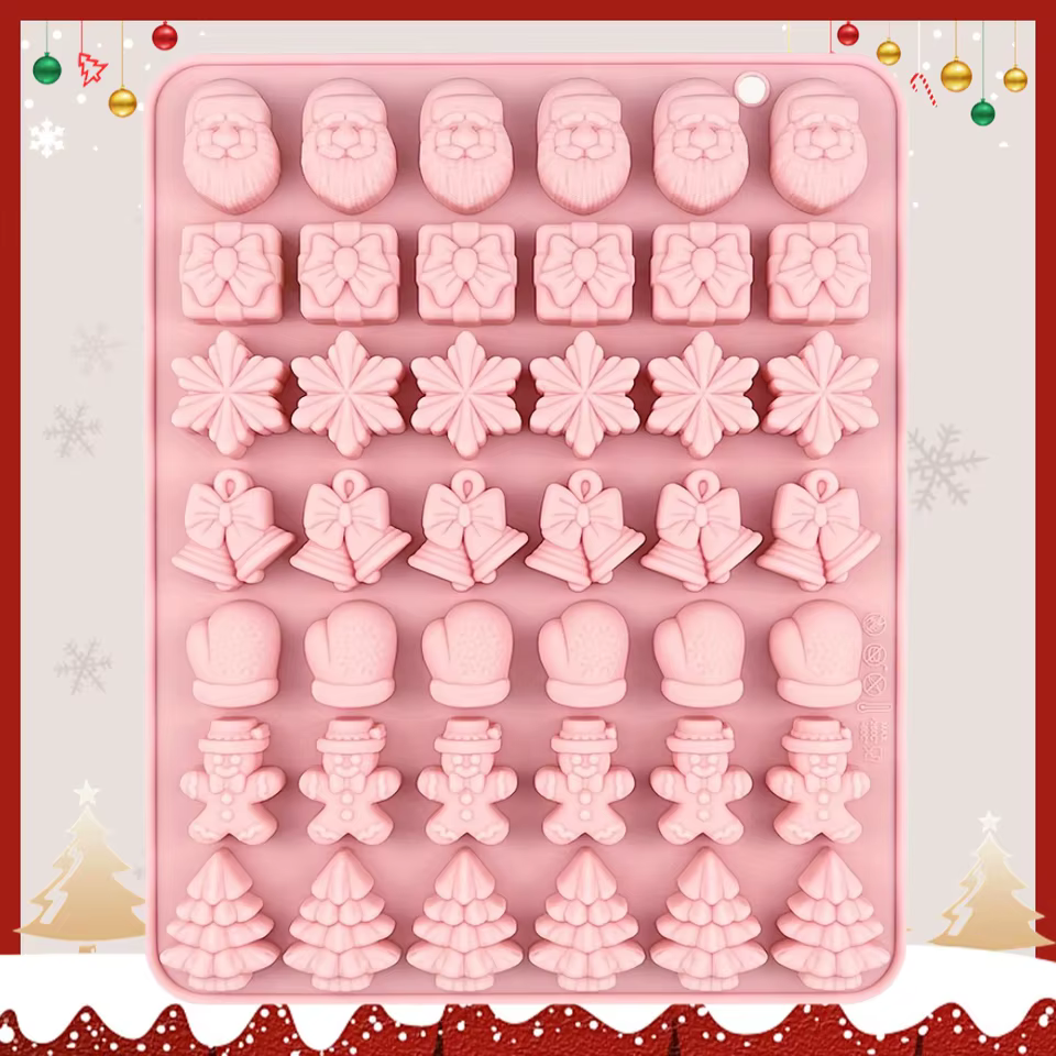 Molde de Silicone de Natal para Chocolate
