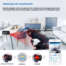 Mini Câmera Wi-Fi 4K Relógio Thumbnail 5