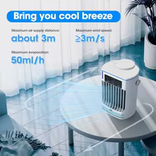 Mini Ventilador Portátil USB com Spray Thumbnail 2
