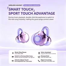 KEBIDUMEI Fones Bluetooth 5.4 Esportivos Thumbnail 3