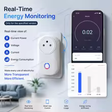 Tomada Inteligente Tuya Wifi 16A com Zigbee e Medidor de Energia Thumbnail 4