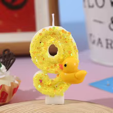 Vela Pato Aniversário Glitter Thumbnail 6