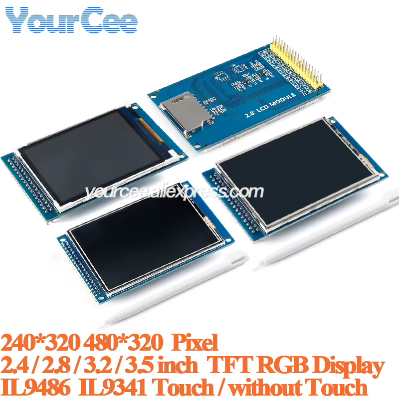 Módulo LCD TFT Touchscreen